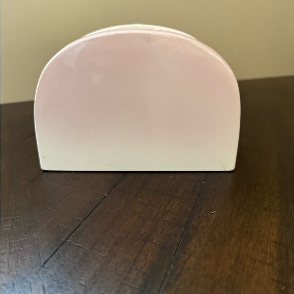 Floral Ceramic Accent in Pastel Pink - Picture 3 of 5